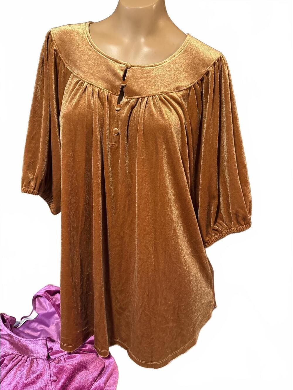 Loft Velour Tops 2 for 1